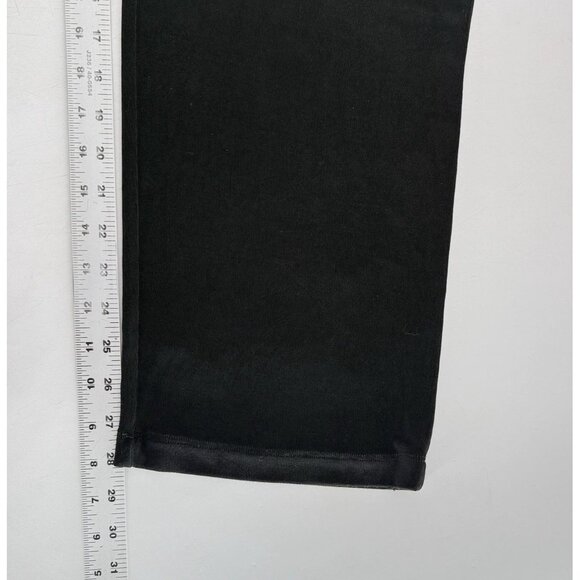 Chico’s Black Pull On Cropped Slinky Acetate Wide Leg Pants Sz 3 Boho USA - Picture 6 of 9
